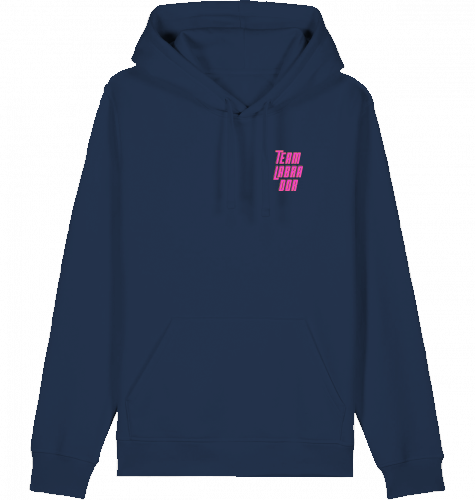 hoodie | team labrador | poppy pink
