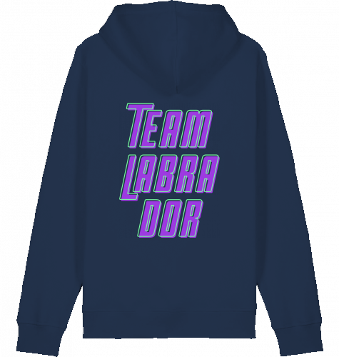hoodie | team labrador | poppy purple