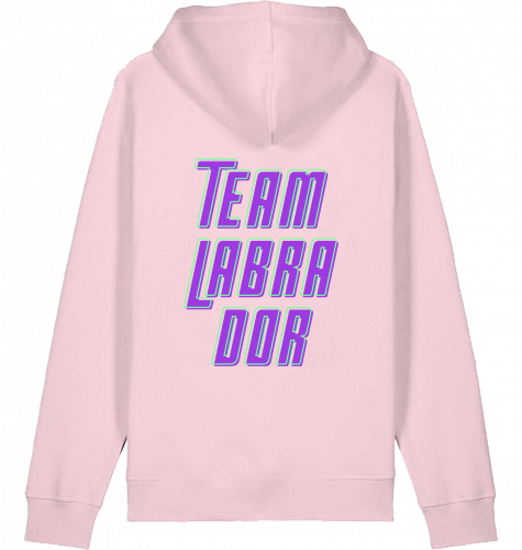 hoodie | team labrador | poppy purple