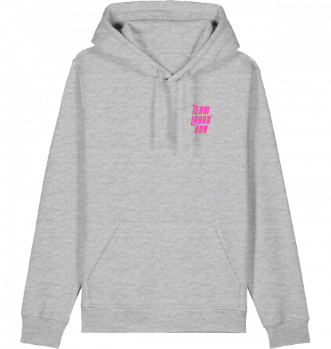 hoodie | team labrador | poppy pink