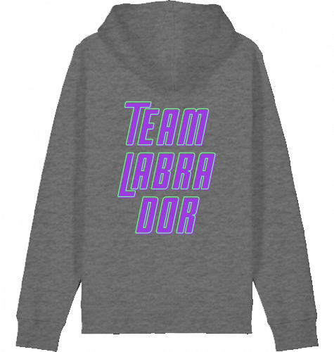 hoodie | team labrador | poppy purple