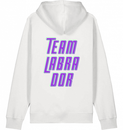 hoodie | team labrador | poppy purple